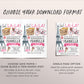 Paris Theme Birthday Invitation Editable Template, Oh La La Eiffel Tower Party Invite, French France Parisian Kids Tween Bow Floral Evite