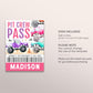 Monster Truck Pit Crew Birthday VIP Pass Editable Template, Girl Monster Jam Party All Access Guest Name Tag Insert ID Badge Lanyard Favor