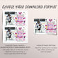 Hockey Birthday Invitation With Photo Editable Template, Girl Ice Skating Rink Ice Hockey Jersey Invite, Pink Sports Game Time Puck Evite
