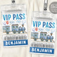 Train Birthday VIP Pass Editable Template
