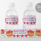 Apple Water Bottle Labels Editable Template