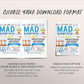 Science Birthday Invitation Editable Template, Boy Calling All Mad Scientists Party Invite, Kid Professor Experiment Science Lab Party Evite