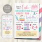 Cake Decorating Birthday Party Invitation Editable Template