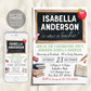 Teacher Graduation Invitation Editable Template