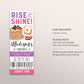 Breakfast Brunch Birthday Ticket Invitation Editable Template, Kids Girl Rise and Shine Party Evite, Pancakes And Pajamas Ticket Printable