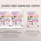 Girl Camping Birthday Invitation Editable Template, Outdoor Camp Out Party Invite, Girl Camp Checklist, Kids Tent Sleepover Glamping Evite