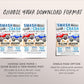 Monster Truck Joint Siblings Birthday Invitation Editable Template, Boy Twins Smash And Crash Party Invite, Monster Truck Bash Evite