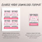 Eras Tour VIP Party Pass Editable Template, In My Birthday Era Music Party VIP Insert Badge for Lanyard, Girl All Access Pass Card Favor Bag