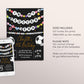 In My Soccer Era Birthday Invitation Editable Template, Soccer Friendship Bracelet Party Invite, Football Sports Game Eras Black Gold Evite