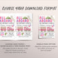 Train Birthday Invitation Editable Template, Girl Train Boarding Pass Party Invite, All Aboard The Birthday Express Admit One Travel Evite