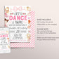 Ballerina Birthday Invitation Editable Template, Let's Dance And Twirl Invite, Kids Ballet Pink Tutu Our Little Ballerina Dance Floral Evite