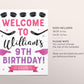 Ice Hockey Birthday Welcome Sign Editable Template, Boy Ice Skating Hockey Party Poster, Winter Rookie Of The Year Kids Sports Theme Poster