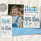 Train Birthday Invitation With Photo Editable Template