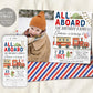 Train Birthday Invitation With Photo Editable Template