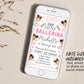 Ballerina Birthday Invitation Editable Template, Ballet Pink Tutu First Birthday Invite, Black Afro Ballerina Dance Floral Evite Printable