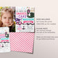 Snake Birthday Invitation With Photo Editable Template, Girl Snake And Cake Nature Theme Party Invite, Slither On Over Floral Daisy Evite