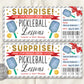 Pickleball Lessons Gift Certificate Editable Template