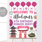 Hibachi Birthday Welcome Sign Editable Template