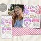 Axolotl Joint Siblings Birthday Invitation With Photo Editable Template