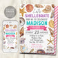 Seashell Birthday Invitation Editable Template