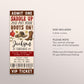 Rodeo Birthday Ticket Invitation Editable Template, Cowboy Country Western Wild West Party Invite, Boy Saddle Up Ranch Southwestern Evite