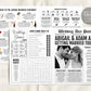 Large Newspaper Jewish Wedding Program Template