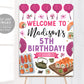 Sushi Birthday Welcome Sign Editable Template