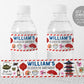 Hibachi Water Bottle Labels Editable Template