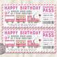 Train Ticket Boarding Pass Editable Template