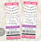 In My Teenage Era Ticket Invitation Editable Template