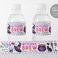 Witches Brew Water Bottle Labels Editable Template
