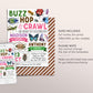 Insect Bugs Joint Siblings Birthday Invitation Editable Template, Twins Girl Boy Buzz Hop Crawl Party Invite, Kids Bug Hunt Garden Evite