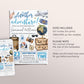 Going Away Farewell Moving Away Invitation Editable Template, Goodbye Party Invite, Adventure Travel Around the World Vintage Map Evite