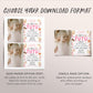 Tutu Cute 2nd Birthday Invitation With Photo Editable Template, Our Little Ballerina Second Birthday Invite, Pink Ballet Dance Floral Evite