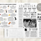 Large Newspaper Jewish Wedding Program Editable Template, Folded Jewish Wedding Ceremony Steps Guide Infographic, Religious Wedding Ritual