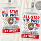 Baseball Birthday All Star VIP Pass Editable Template