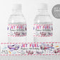 Airplane Party Water Bottle Labels Editable Template