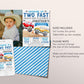 Monster Truck 2nd Birthday Invitation With Photo Editable Template, Growing Up Two Fast Party Bash Invite, Crush On Over Second Birthday