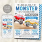 Monster Truck Birthday Invitation Editable Template