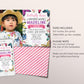 Butterfly Birthday Invitation With Photo Editable Template, Butterfly Kisses and Birthday Wishes Party Invite, Butterflies Garden Evite