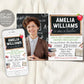 Teacher Graduation Invitation With Photo Editable Template