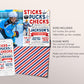 Ice Hockey Birthday Invitation With Photo Editable Template, Sticks Pucks Checks Ice Skating Rink Invite, Sports It's Game Time Helmet Evite