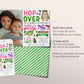 Frog Joint Siblings Birthday Invitation With Photo Editable Template, Girl Boy Twins Hop On Over Frogs Party Invite, Kids Pond Nature Evite
