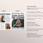 The Man The Myth The Legend Retirement Bouquet Wrap Editable Template, Retirement Party Newspaper Flower Wrap, Work Anniversary Poster Gift