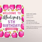 Apple Birthday Welcome Sign Editable Template, Apple of Our Eye Party Poster, Bushel of Fun Fall Autumn Theme Apple Picking Orchard Decor