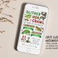 Reptile Joint Siblings Birthday Invitation Editable Template, Brothers Twins Slither Hop Crawl Party Invite, Kids Creepy Crawly Nature Evite