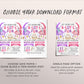 Axolotl Joint Siblings Birthday Invitation Editable Template, Sisters Twins Axolotl Alotl Fun Party Invite, Under The Sea Evite Seashells