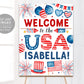 US Citizenship Party Welcome Sign Editable Template