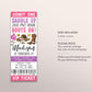Rodeo Birthday Ticket Invitation Editable Template, Cowgirl Country Western Wild West Party Invite, Boy Saddle Up Ranch Southwestern Evite