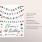 In My Twenties Era Welcome Sign Editable Template, Eras Friendship Bracelet Party Birthday Poster, Twentieth 20th Birthday Music Gems Board
